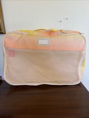 Calpak Travel Packing Cube Organizer - Pastel Peach & Yellow Large